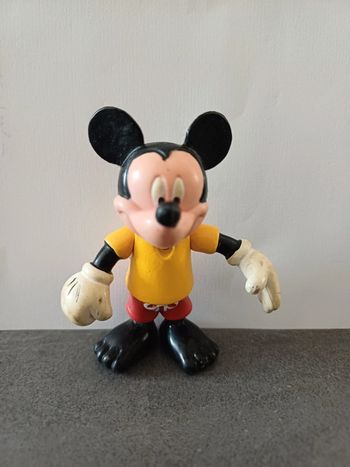 Figurine mickey mouse articulée vintage