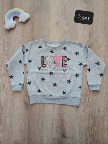 Pull hiver 5 ans fille