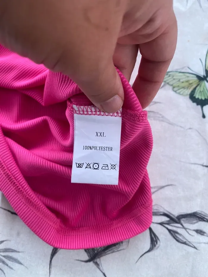 Teeshirt débardeur rose vif fuschia neuf - photo numéro 7