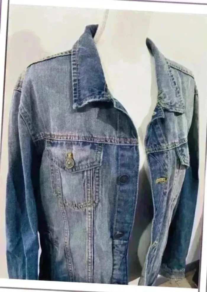 Veste homme en jean taille L - photo numéro 2