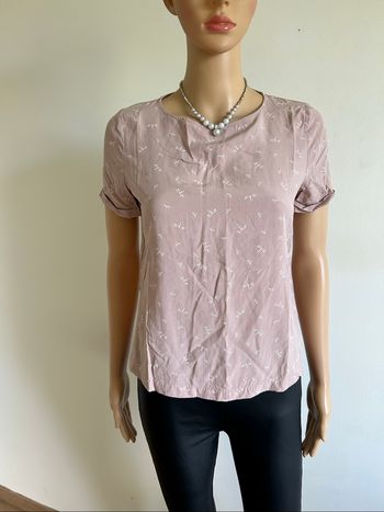 Blouse beige à manches courtes Esprit taille S excellent état