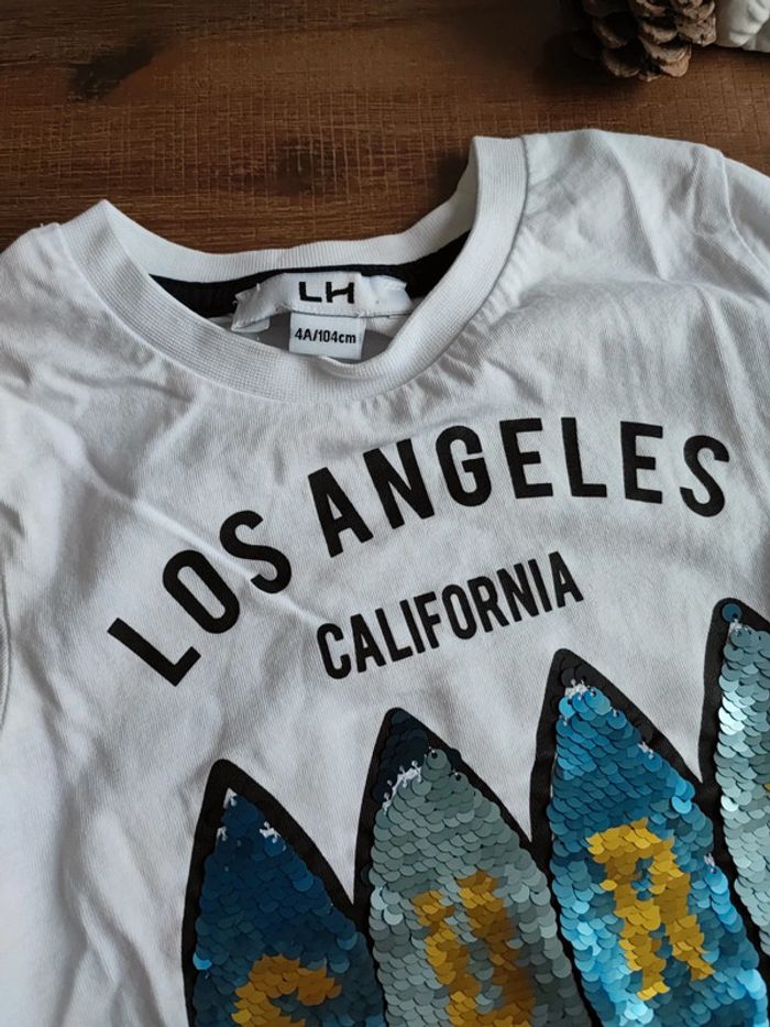 Tee-shirt blanc 4 ans - photo numéro 2