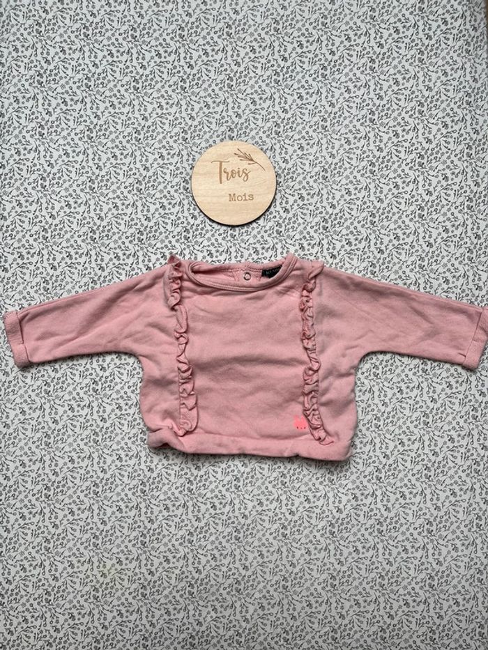 Pull rose Kiabi 3 mois