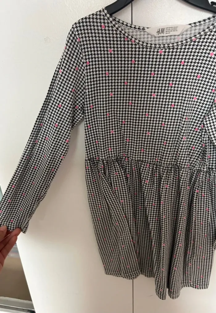 Robe à carreau fille taille 6-8 ans h&m - photo numéro 3