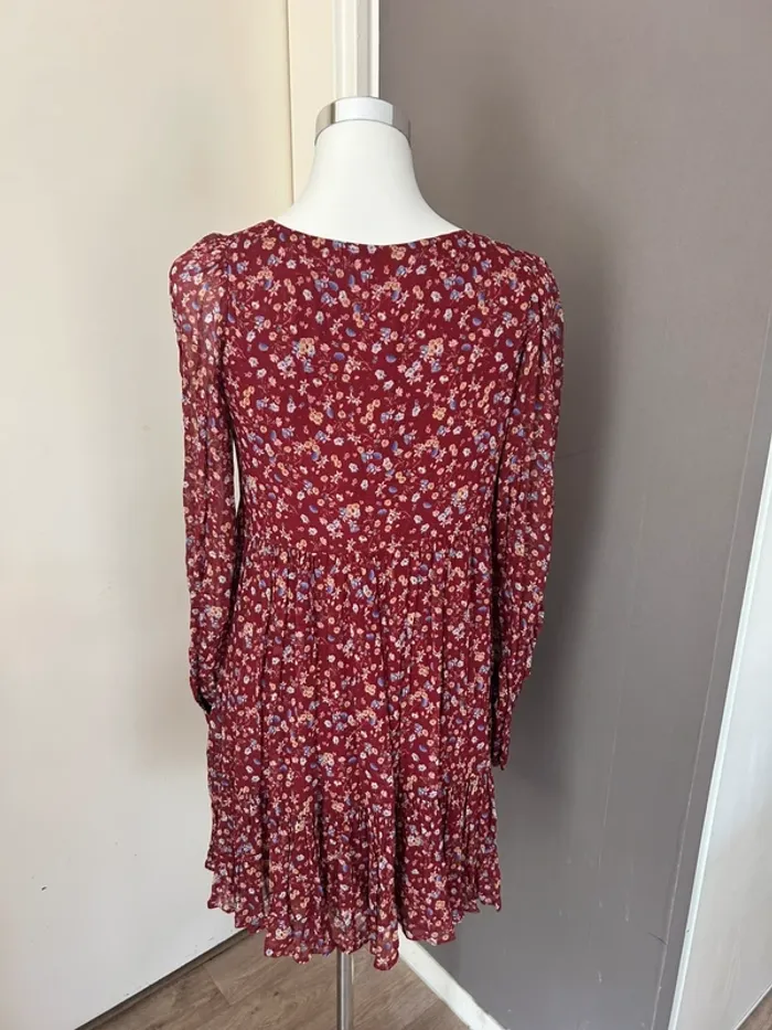 Sezane robe aurena rouge Imprimé Florale taille 34. - photo numéro 5
