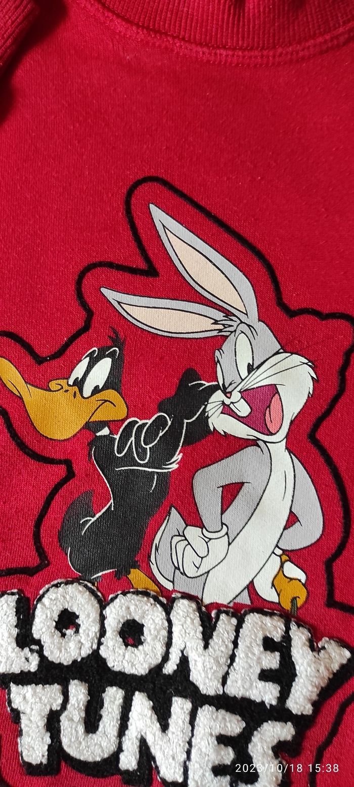 Lot 2 sweats Looney Tunes 6 ans - photo numéro 6