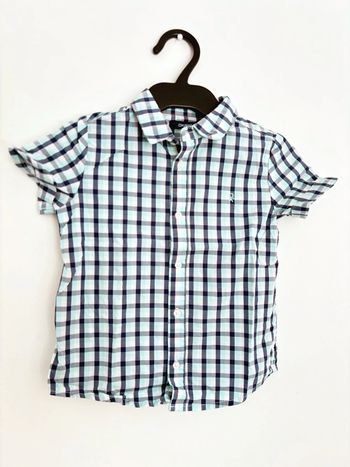Chemise manches courtes à carreaux