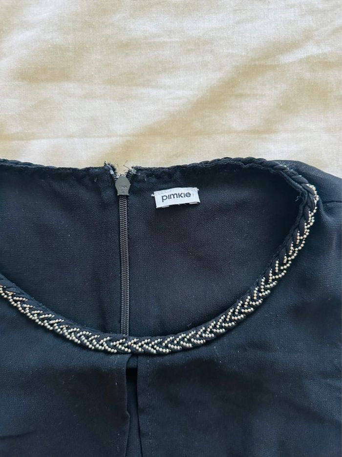 Blouse sans manches col collier - photo numéro 3