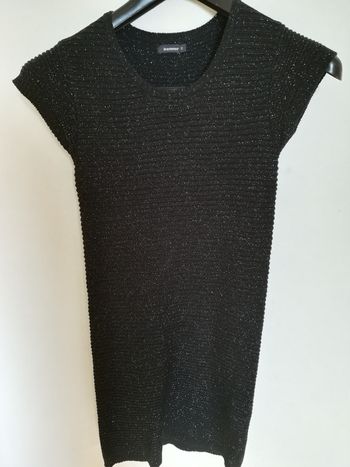 robe noir lurex argent 12 ans