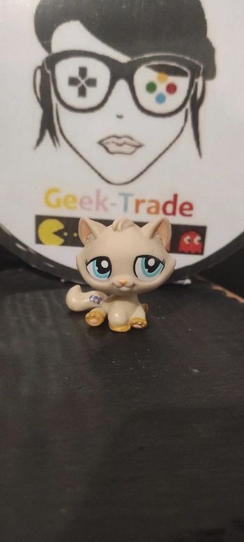 My Littlest Petshop Lps Pet Shop LPS Hasbro Authentic Tabby Cat 1364 Chat