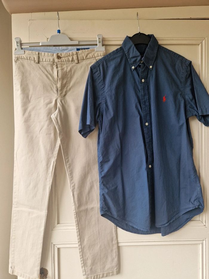 Lot pantalon/chemise Ralph Lauren đź’™