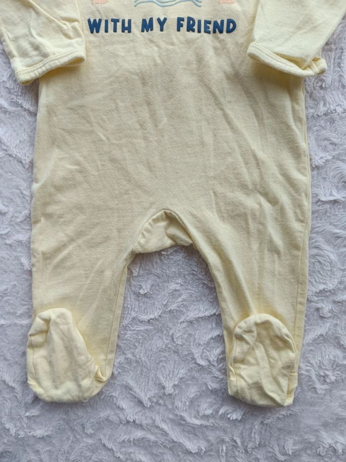Pyjama grenouillère été léger Mixte 6 mois Life is cool with my friend baleine - photo numéro 4