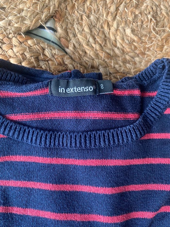 Lot 2 pulls fins 🍓 8 ans - H&M et In extenso - photo numéro 3