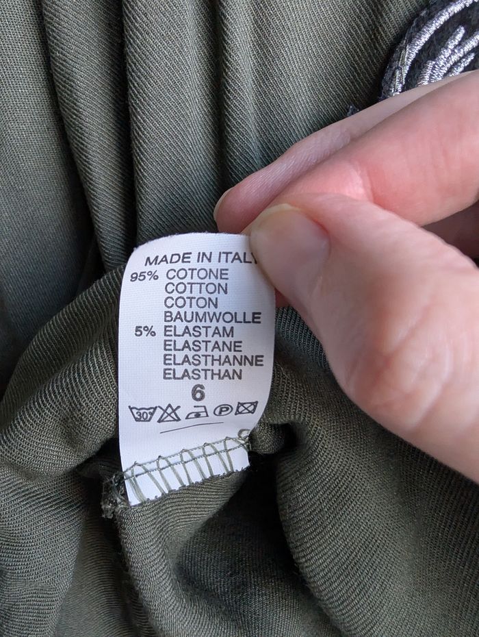 Chemise kaki style militaire à patchs 36 - photo numéro 6
