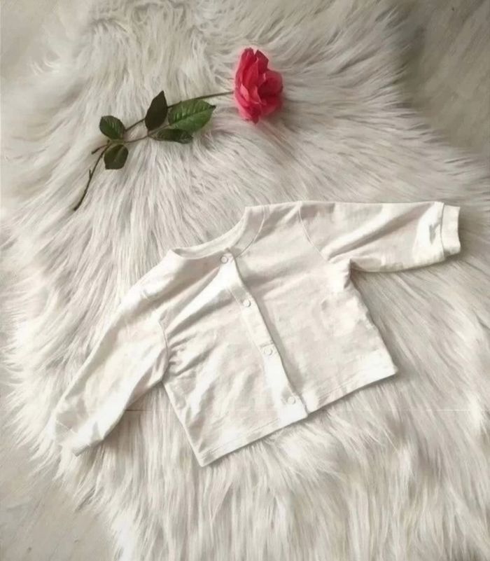 Cardigan gilet sweat en coton bébé fille 12 mois petits pois