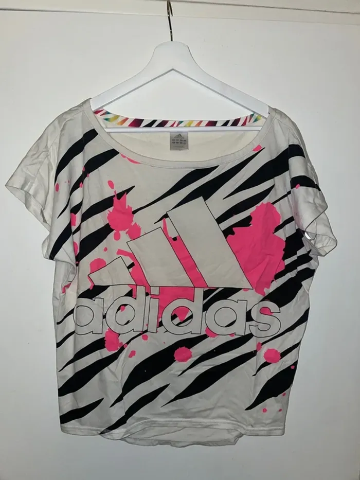 T-shirt blanc adidas S