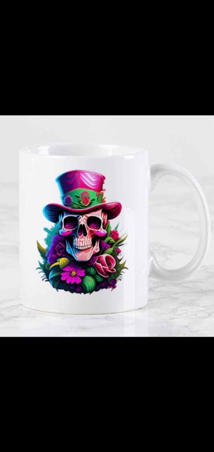 Mug tête de mort personnalisé