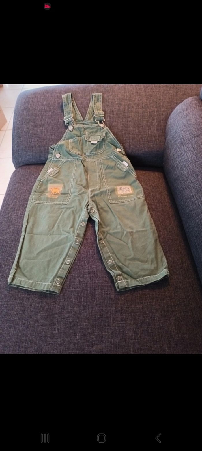 Salopette verte 18 mois
