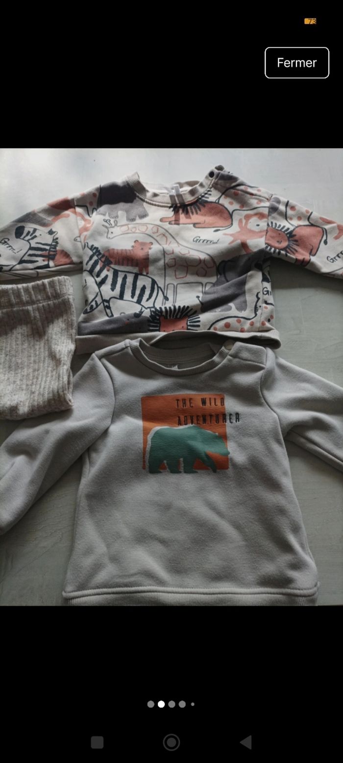 Lot vêtements bébé garçons - photo numéro 2