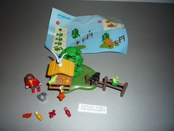 LOT DE FIGURINE ENFANT + CABANE A OISEAUX "PLAYMOBIL" - Réf.4203 - n°22