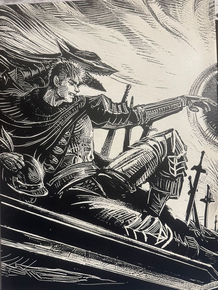 Lot 2 tableaux Guts vs Griffith manga Berserk en toile 30x40 cm - photo numéro 4