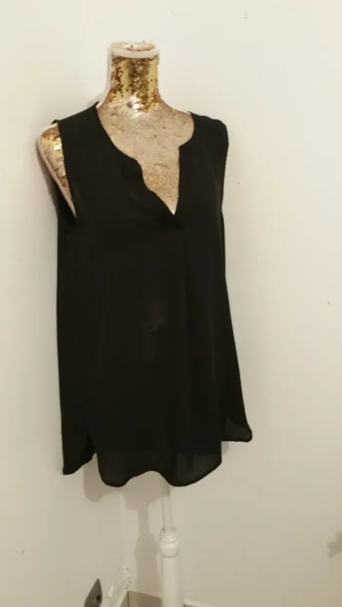 Chemise fluide noire h et m 38 - photo numéro 5