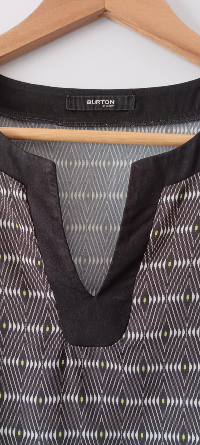 Blouse Top T-shirt manches 3/4 col V "Burton" Taille 42 - photo numéro 3