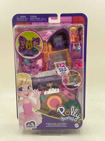 Polly Pocket coffret scène pailletée Mattel neuf