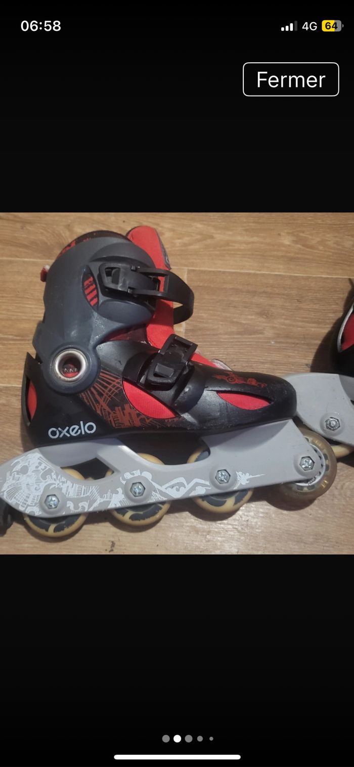 Roller alignée taille 32/34  mixte - photo numéro 3