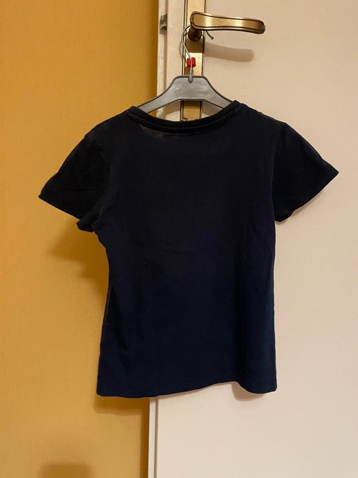 T-shirt bleu marine, chien - photo numéro 2