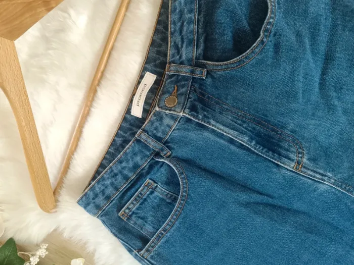 Jolie jeans Promod taille haute taille 38 - photo numéro 3