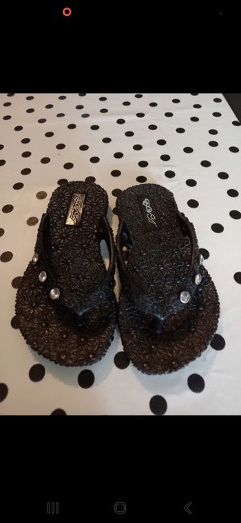 Tong pour fille noir