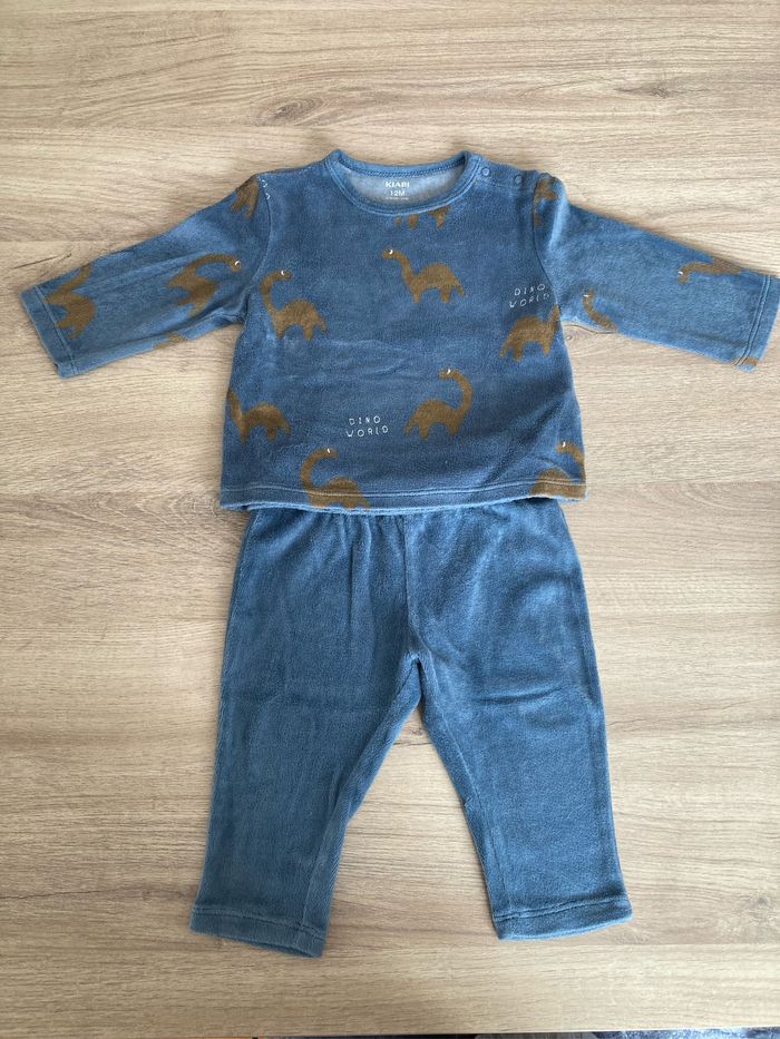 Pyjama 2 pièce velours bébé garçon