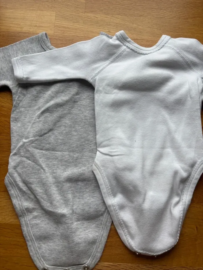 Lot 2 bodies croisés ML petit bateau naissance 1 mois - photo numéro 4