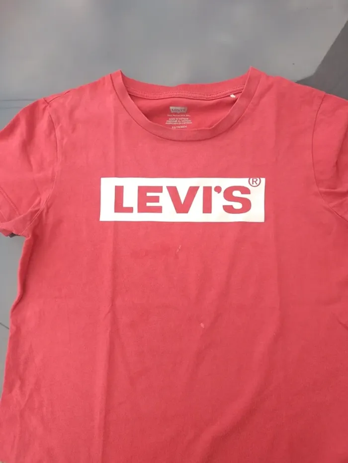 Tee shirt Fille Levi's Rouge - photo numéro 4