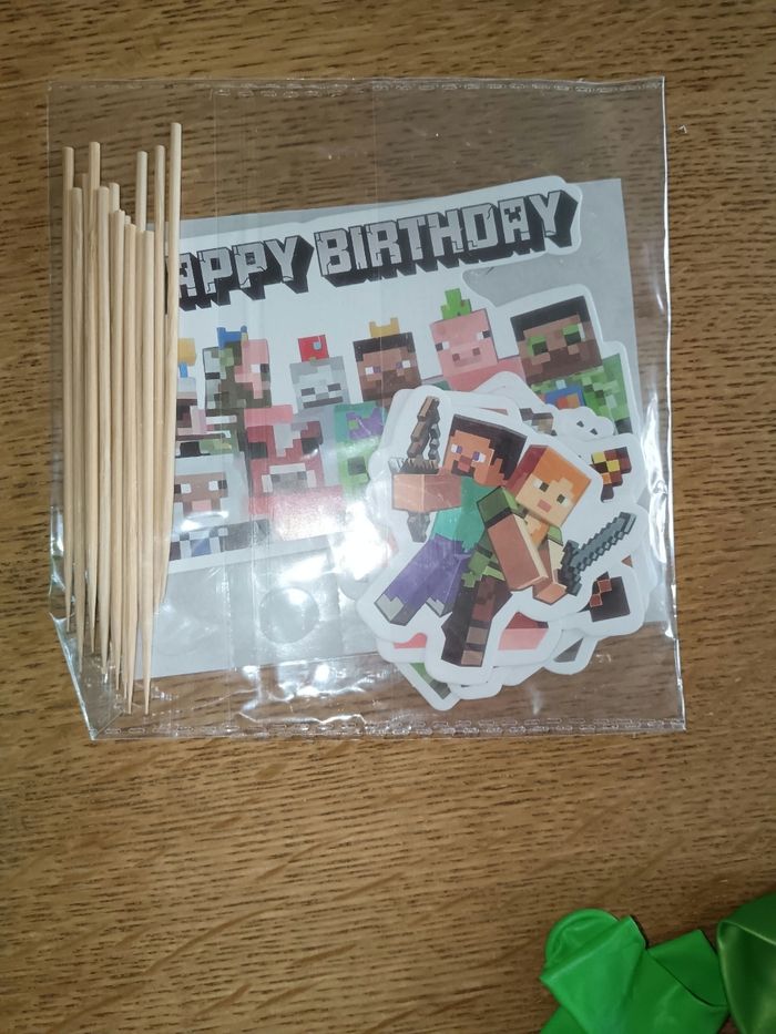 Deco anniversaire minecraft - photo numéro 3