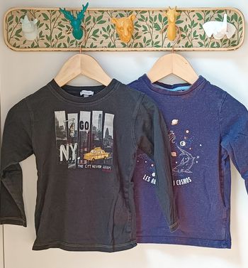 T-Shirts Manches Longues Garçon Lot De 2