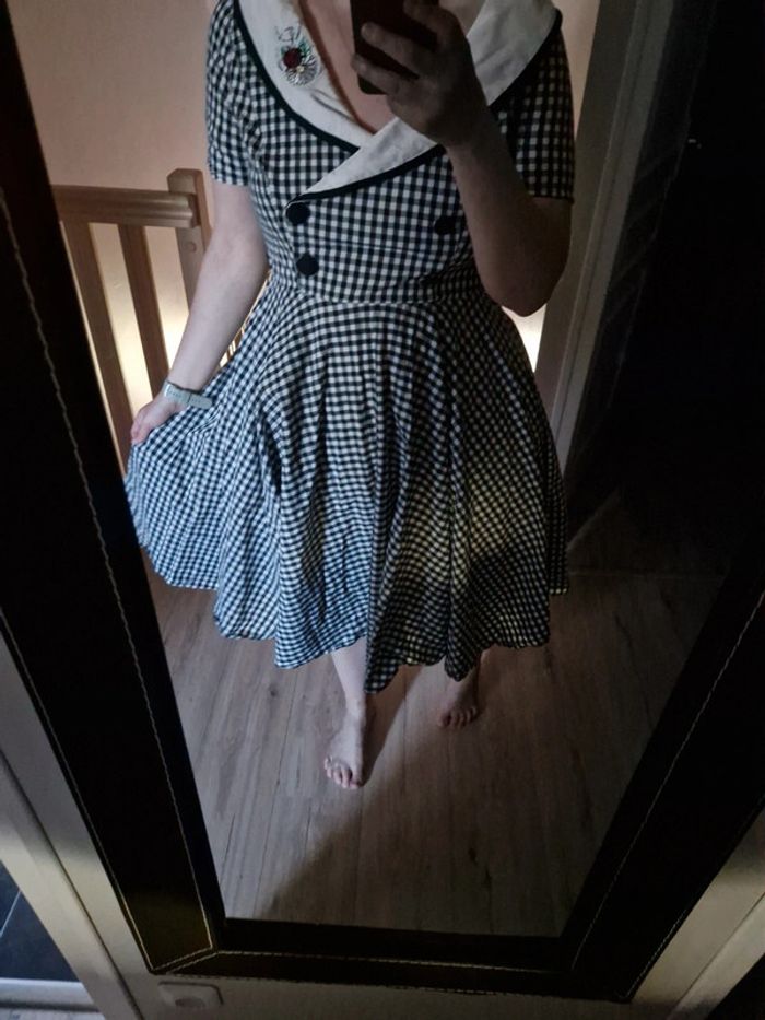 Robe pin-up rétro taille xl hell bunny - photo numéro 2