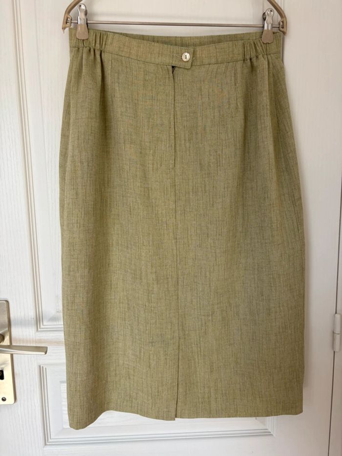 Jupe vintage longue verte