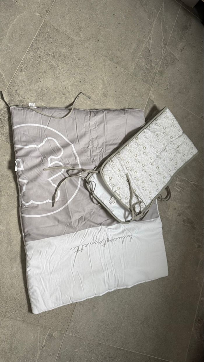 tour de lit avec couette lulu castagnette 60-120 cm neuf - photo numéro 2
