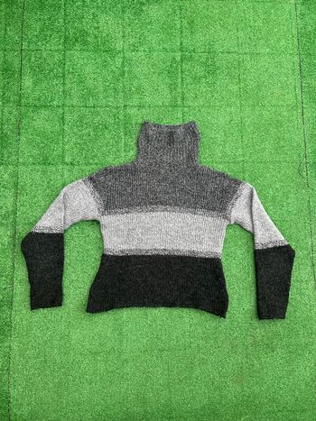 Col roulé tricolore gris Clockhouse C&A taille M femme