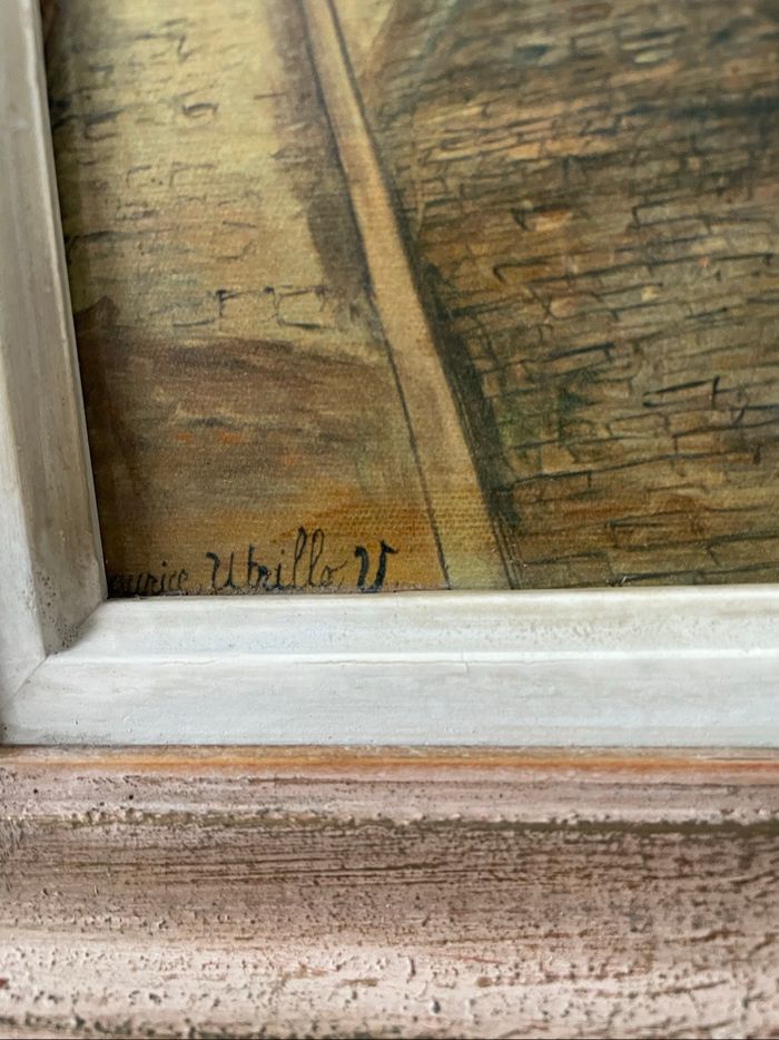 Tableau antique vintage Utrillo - photo numéro 5