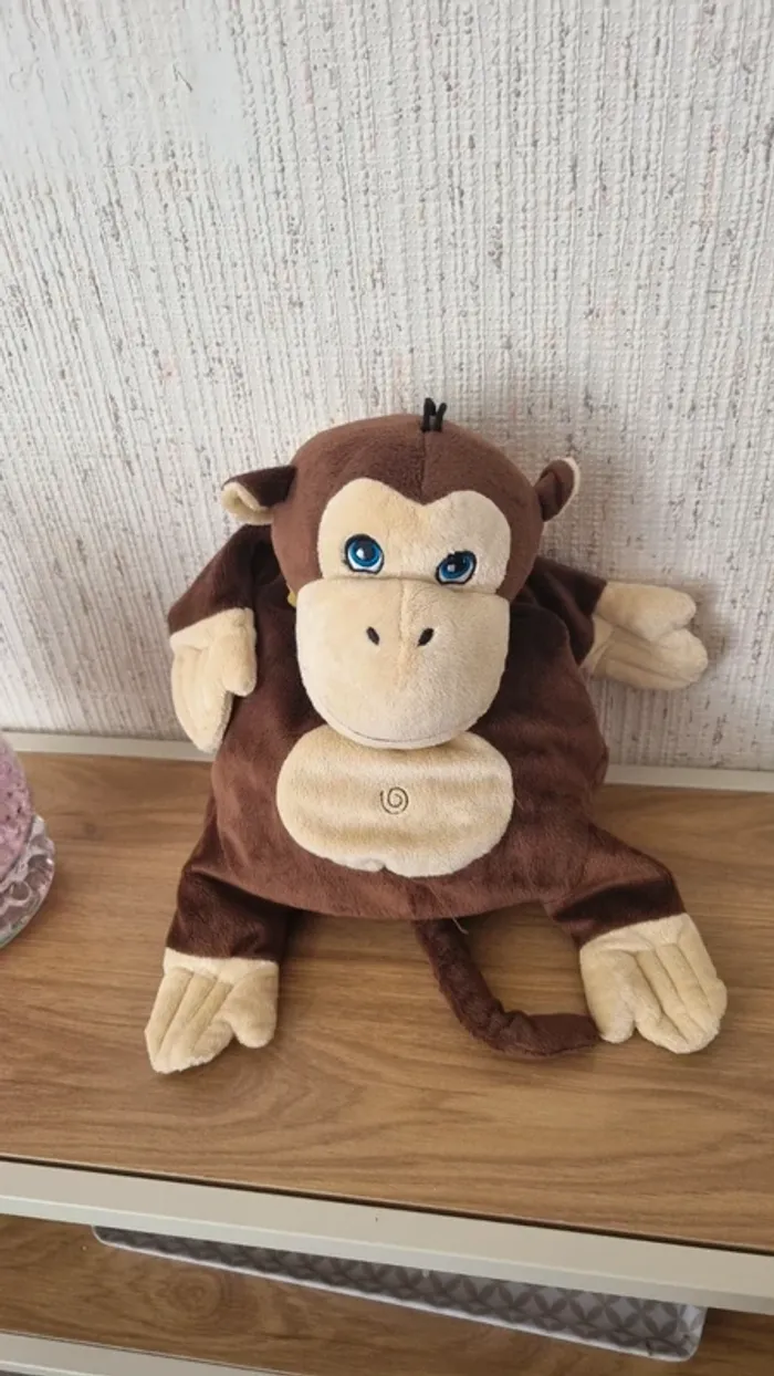Peluche singe pour bouillotte