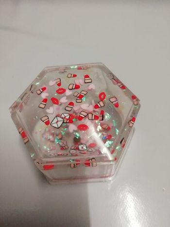 Jolie boîte Octogonale Résine Neuve