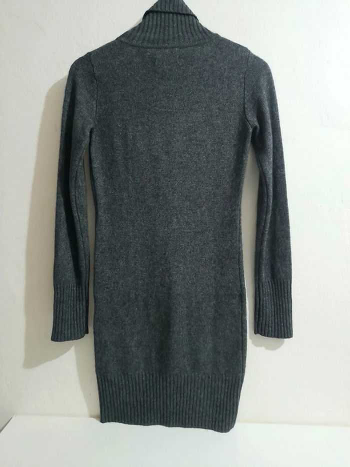 Robe moulante à col roulé en laine et angora CBMM taille S - photo numéro 2