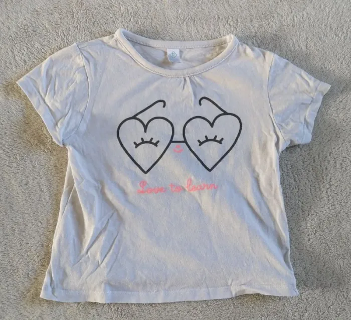 Tee-shirt blanc lunette