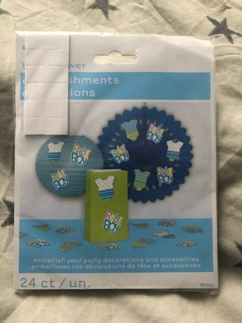 Décoration de fête baby boy neuf