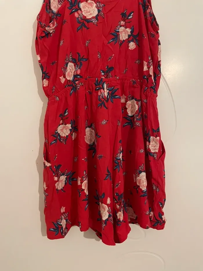 Combishort H&M à fleurs rose et bleu taille 38 - Idéal été - photo numéro 10