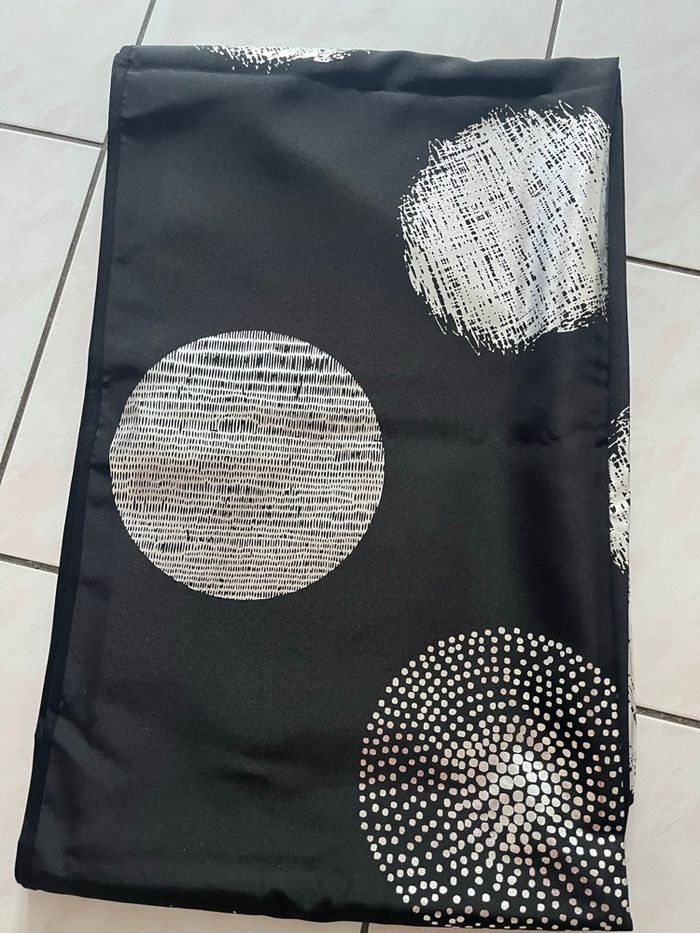 Nappe rectangulaire noir/argenté - photo numéro 4