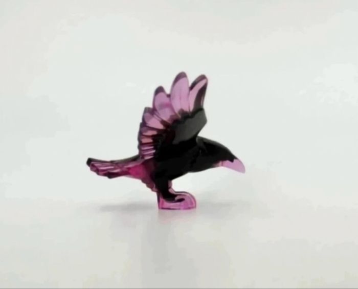 Lego Animaux Dreamzzz : Corbeau Noir et Rose Translucide aux ailes déployées - NEUF - photo numéro 3